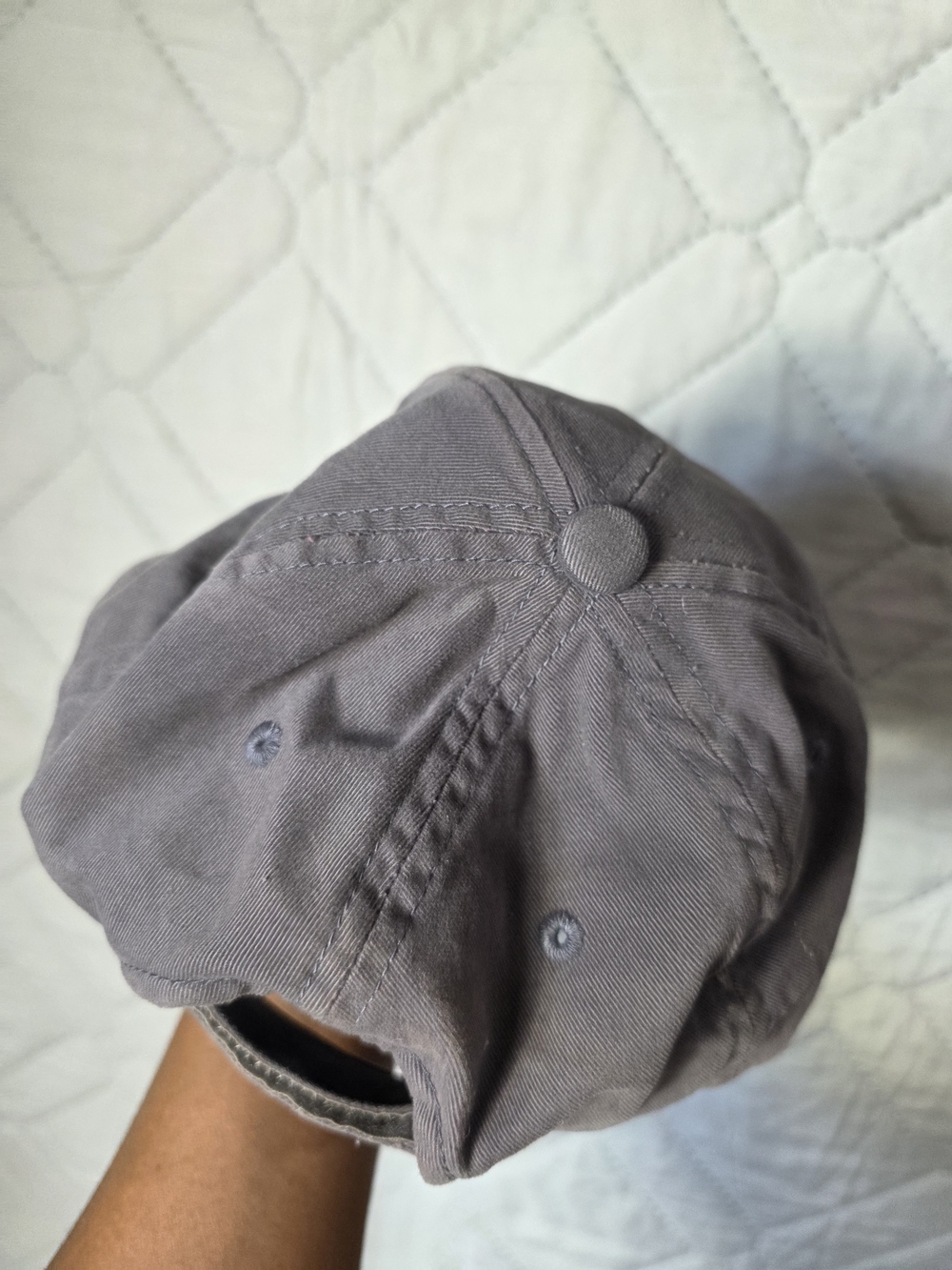 Harley-Davidson Gray & Orange Flame Logo Cap One Sz Fits All - Picture 6 of 6